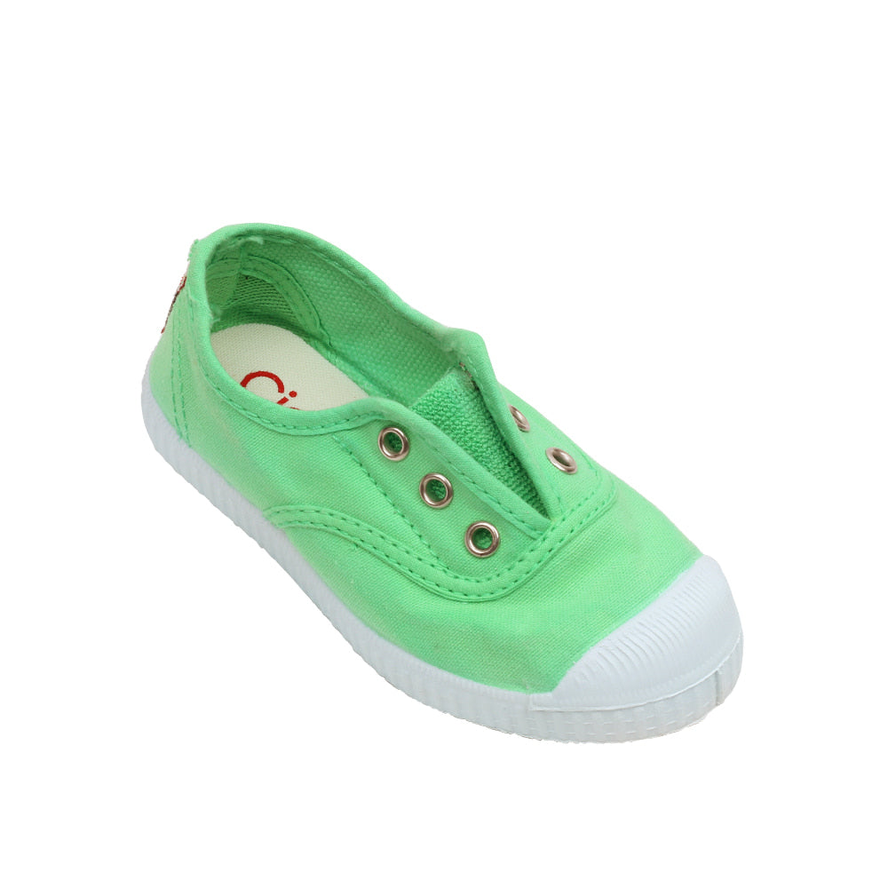 Cienta Kids Ingles Puntera Tintado Sneakers Apple Green TOEBOX