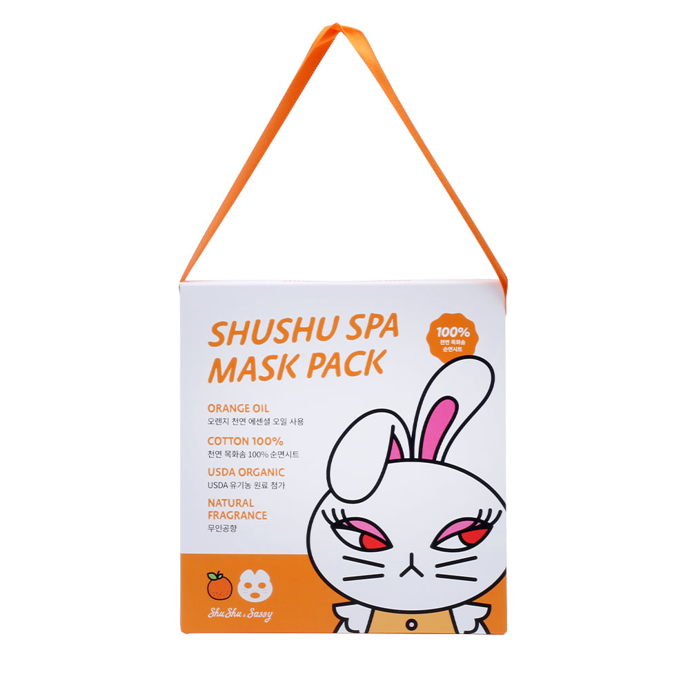 ShuShu & Sassy Kids Cosmetics Spa Mask Pack Set (Orange)