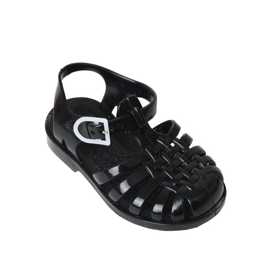 Meduse Kids Sun Sandals (Black)