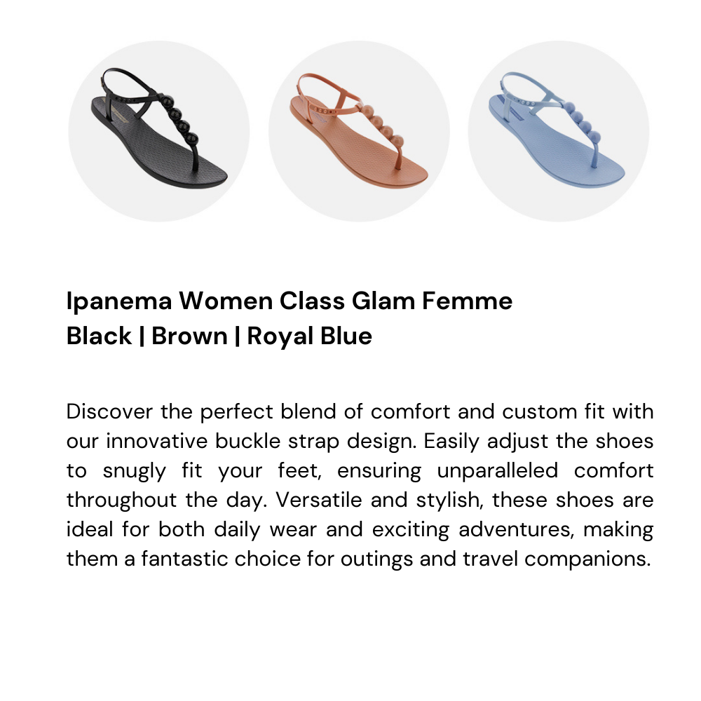 Ipanema Women Class Glam Femme Flip Flops (Royal Blue)
