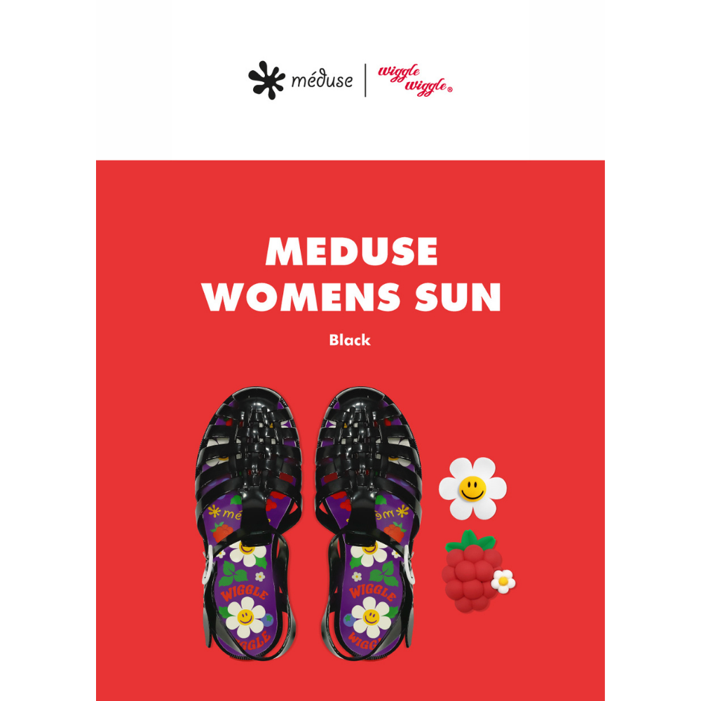 Meduse x Wiggle Wiggle Adult Sandals (Black)