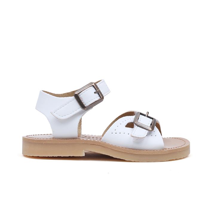 Youngsoles Pearl Vegan TD Sandals (White)
