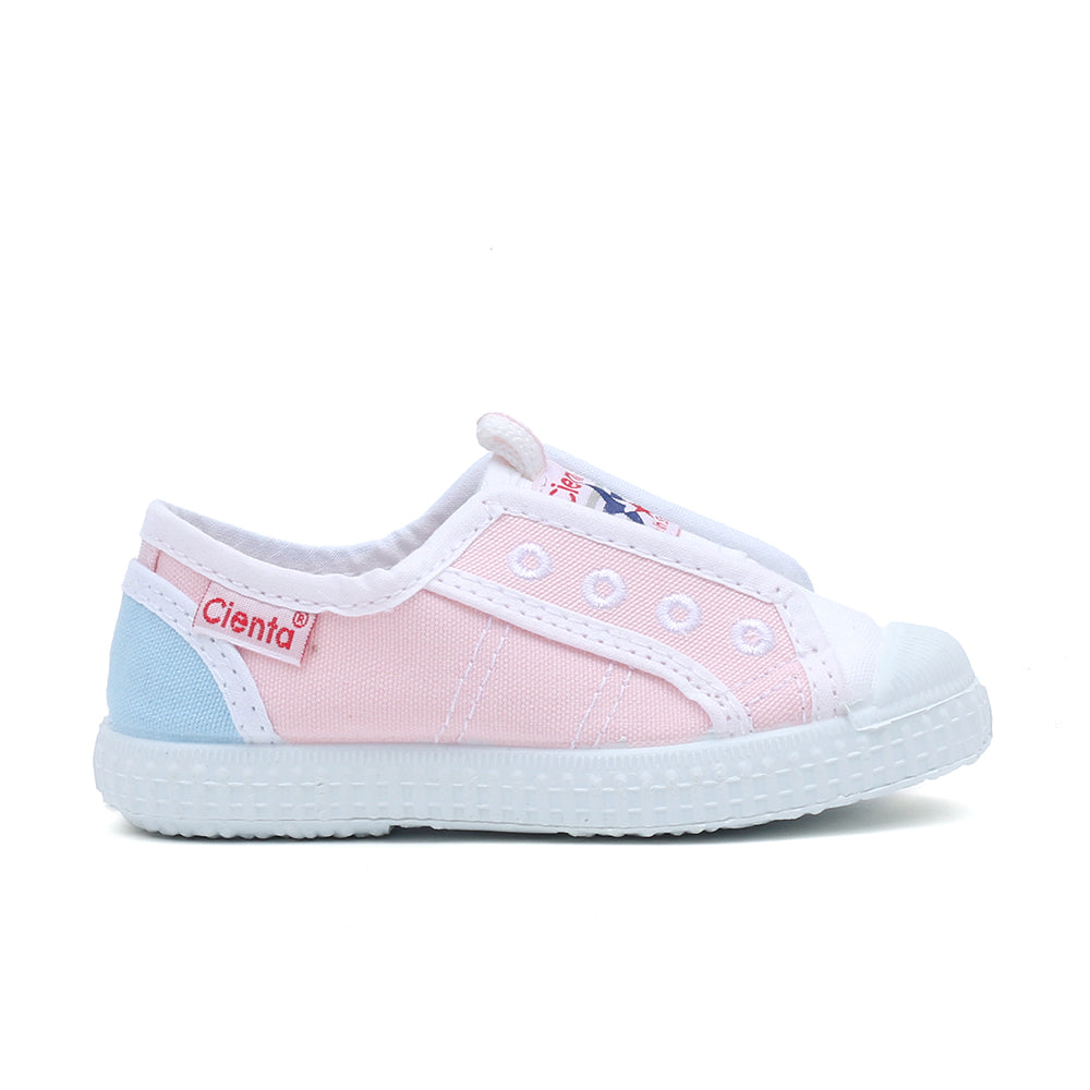 Cienta Kids Doble Velcro Puntera Sneakers (Pink Sky)