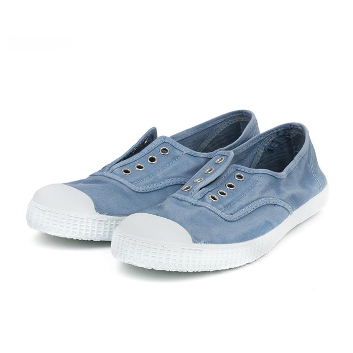 Cienta Women Ingles Puntera Tintado Sneakers (Washing Blue)