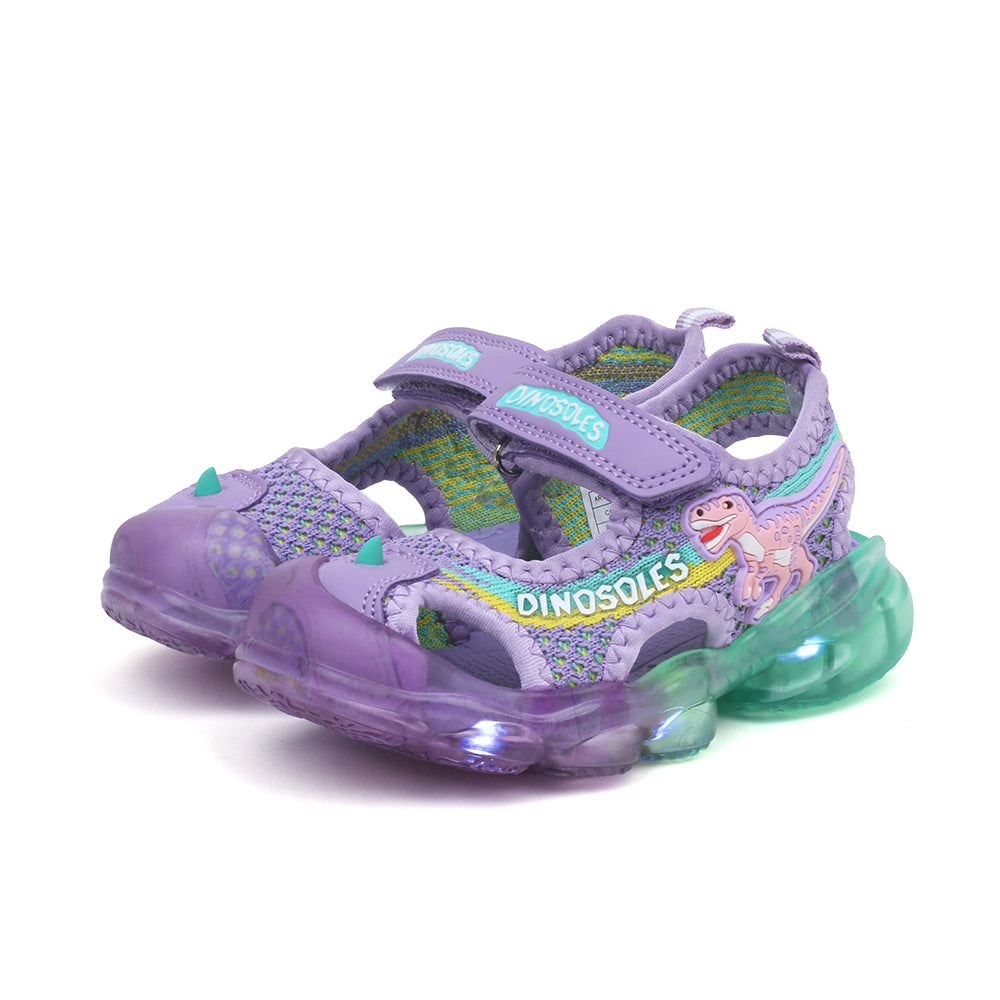 Dinosoles T-Rex Air Kids Sandals (Purple)
