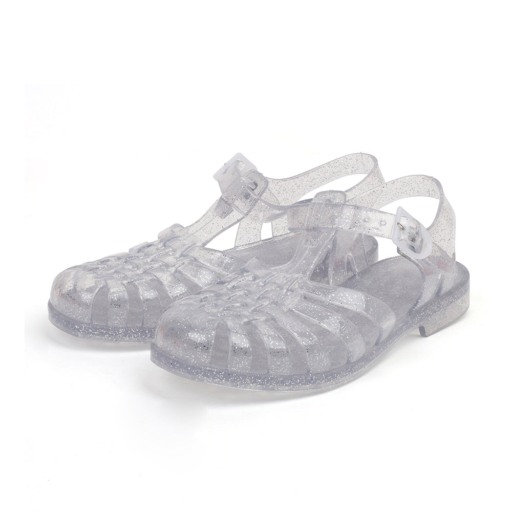 Meduse Women Sun Sandals (Silver Glitter)