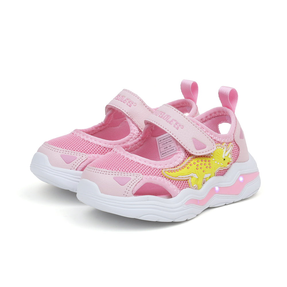 Dinosoles Tricera Thunder Kids Sandals (Pink)
