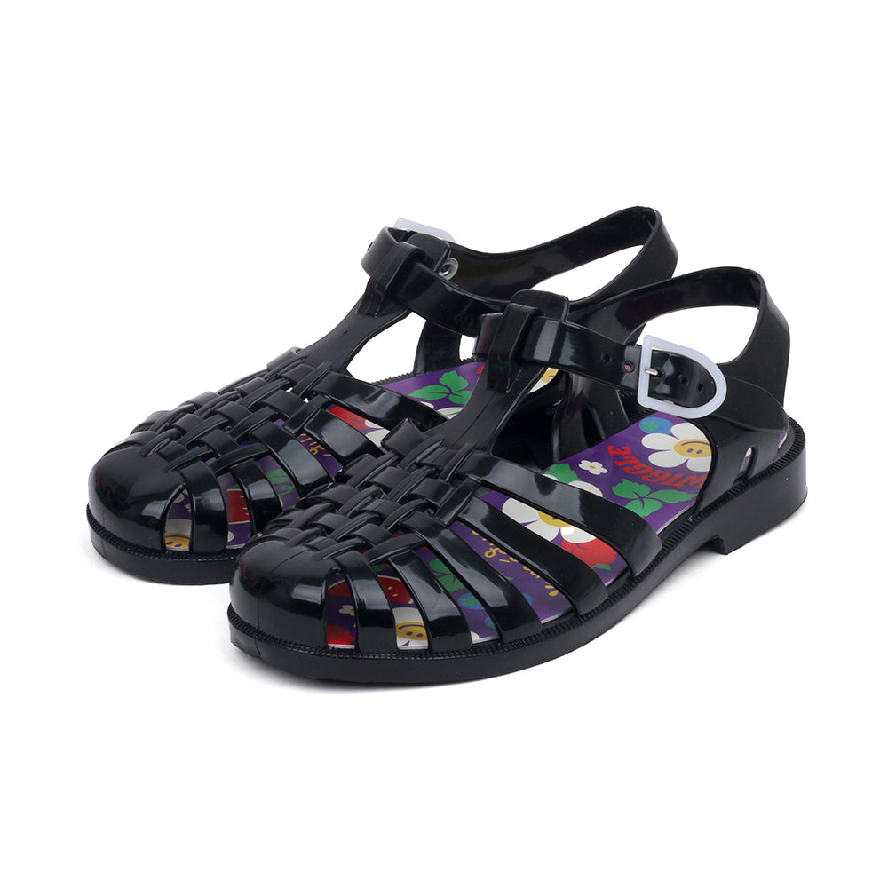 Meduse x Wiggle Wiggle Adult Sandals (Black)