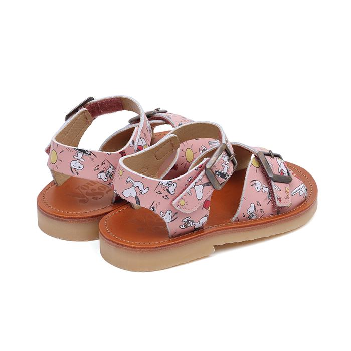 Youngsoles Snoopy Leather TD Sandals (Pink)
