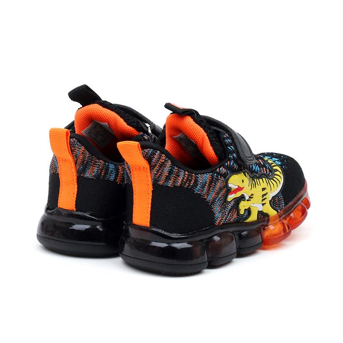 Dinosoles T-Rex Air Rainbow Kids Sneakers (Black)