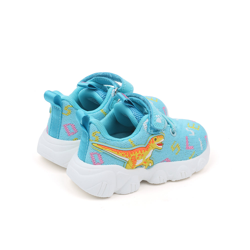 Dinosoles T-Rex Knit Alpha Kids Sneakers (Teal Blue)