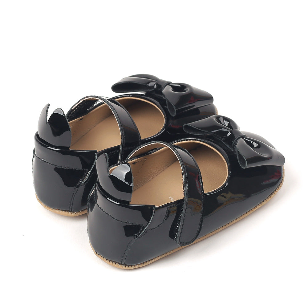 Miniwiz Wiz Cake First Walkers Shoes (Black)