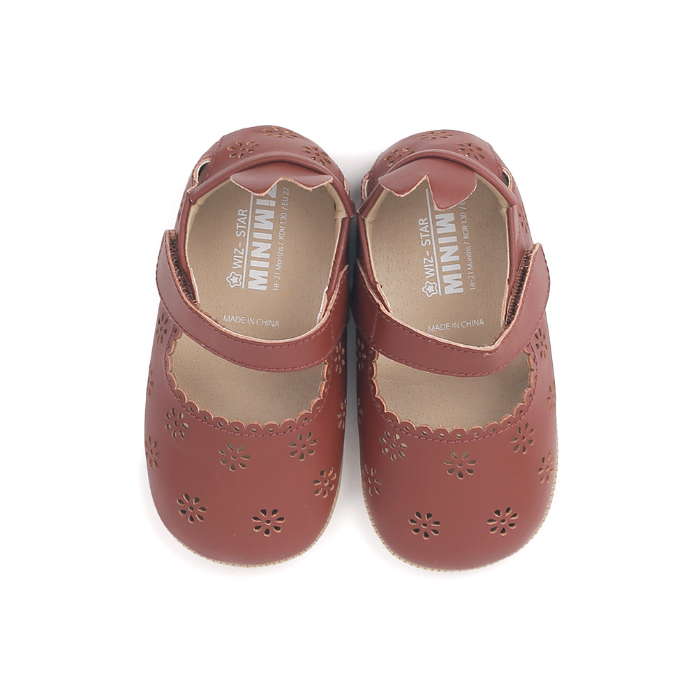 Miniwiz Wiz Sole First Walkers Shoes (Brown)