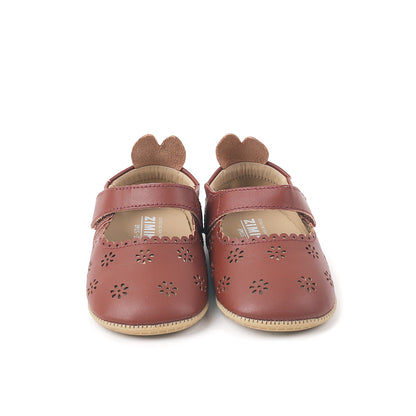 Miniwiz Wiz Sole First Walkers Shoes (Brown)