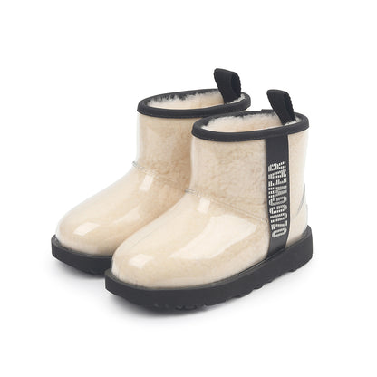 Ozuggwear Classic Kids Clear Boots (Waterproof) Ivory