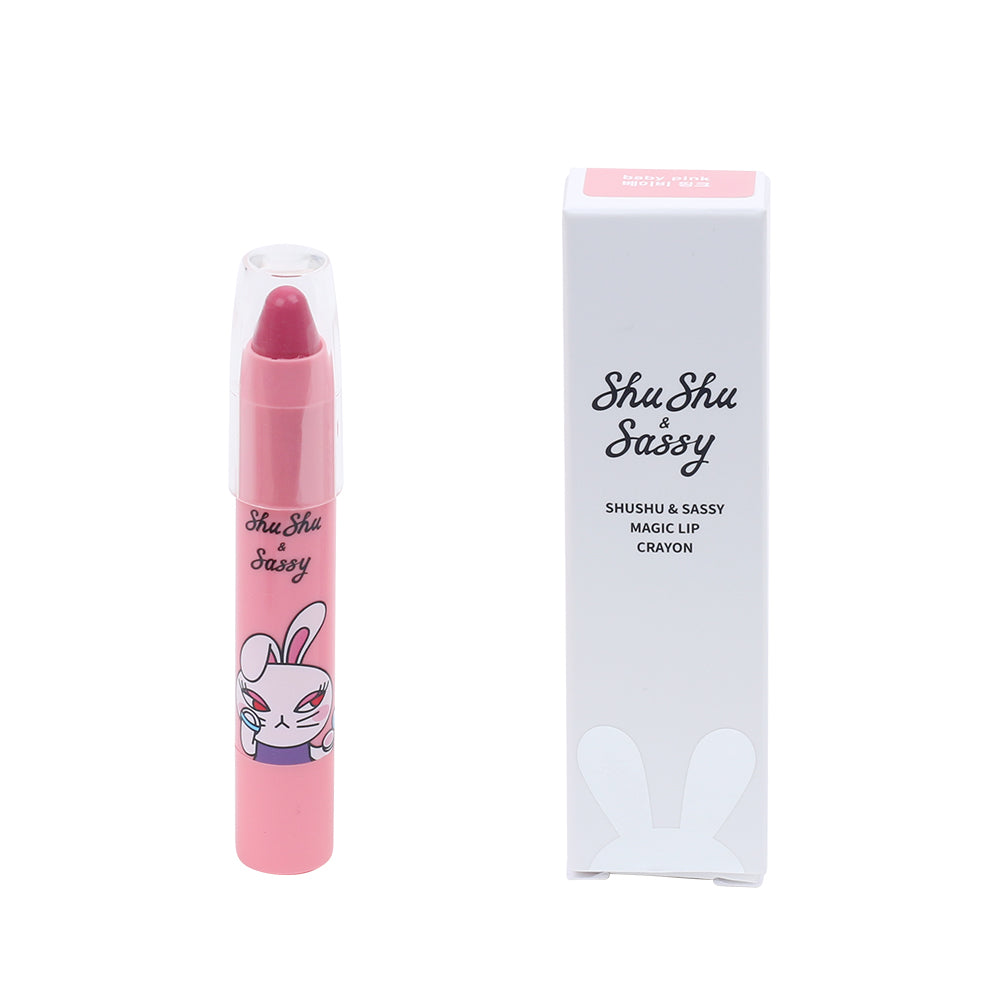 ShuShu & Sassy Magic Lip Crayon (Baby Pink)