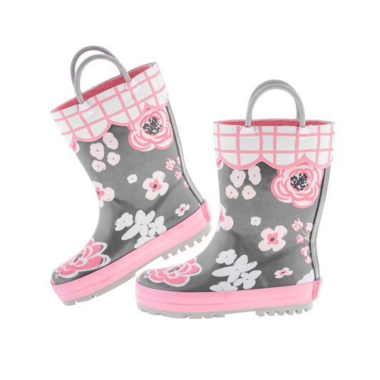 Stephen Joseph Printed Rain Boots (Pink)