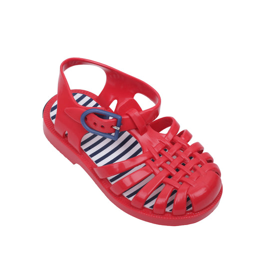 Meduse Kids Sun Ray Sandals (Red)