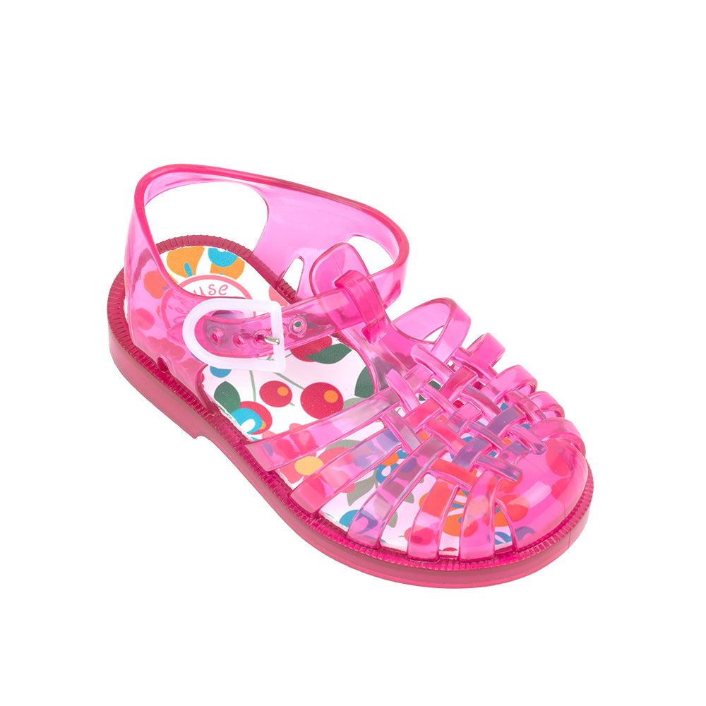 Meduse Kids Sun Fun Sandals (Clear Pink)