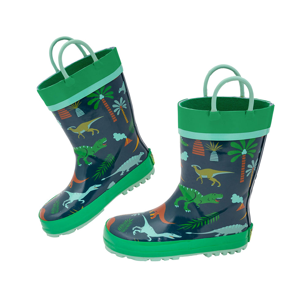 Stephen Joseph Printed Rain Boots (Green)