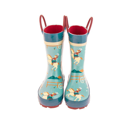 Stephen Joseph Printed Rain Boots (Blue)