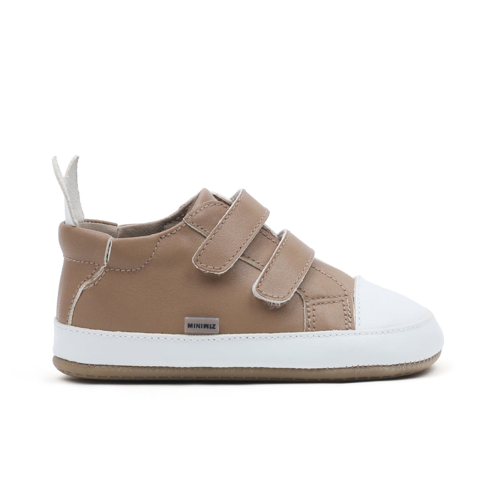 Miniwiz New Wiz Star First Walkers Shoes (Beige)