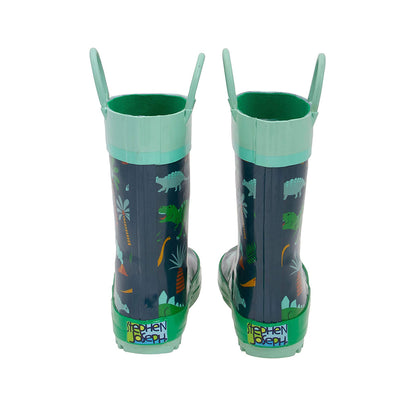 Stephen Joseph Printed Rain Boots (Green)