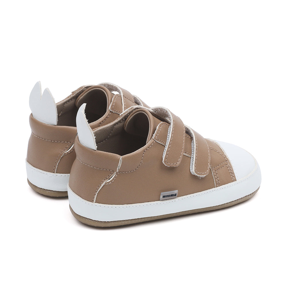 Miniwiz New Wiz Star First Walkers Shoes (Beige)