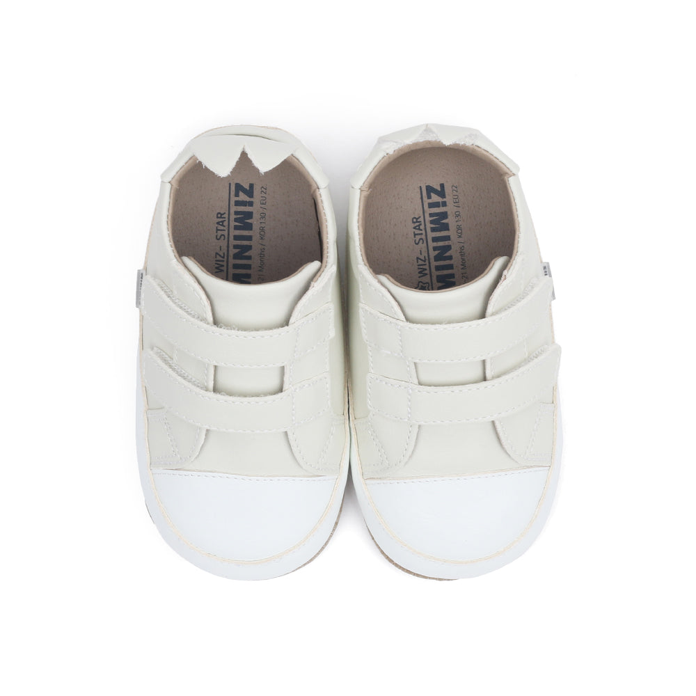 Miniwiz New Wiz Star First Walkers Shoes (Cream)