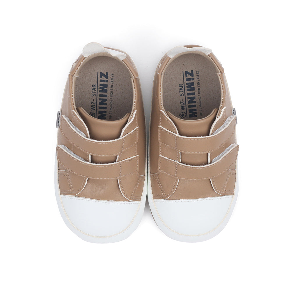 Miniwiz New Wiz Star First Walkers Shoes (Beige)