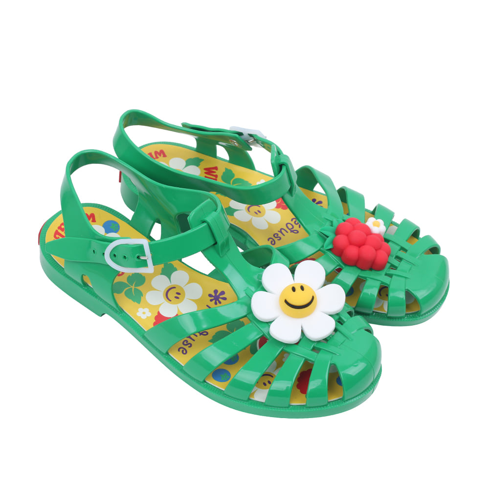 Meduse x Wiggle Wiggle Adult Sandals (Green)