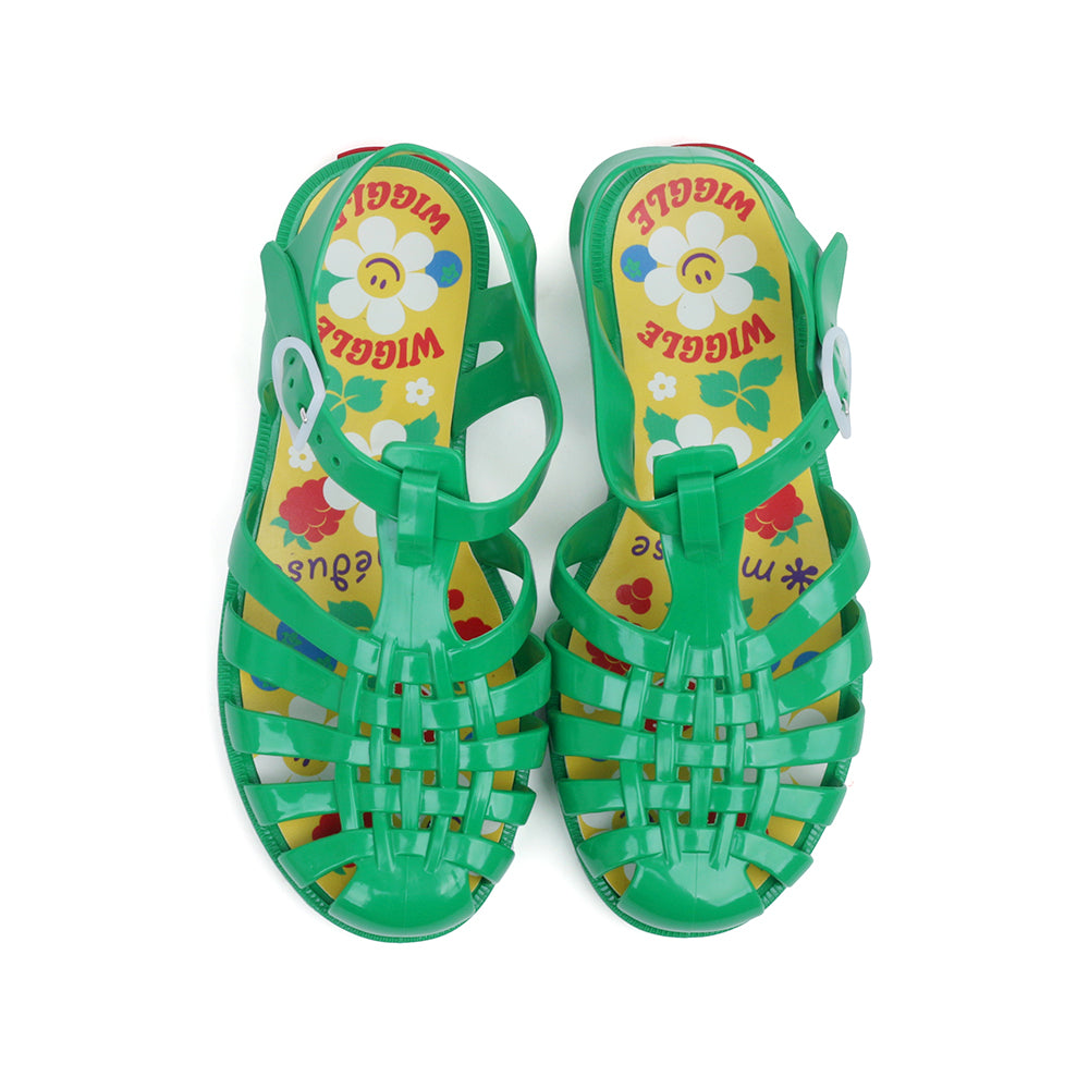 Meduse x Wiggle Wiggle Adult Sandals (Green)