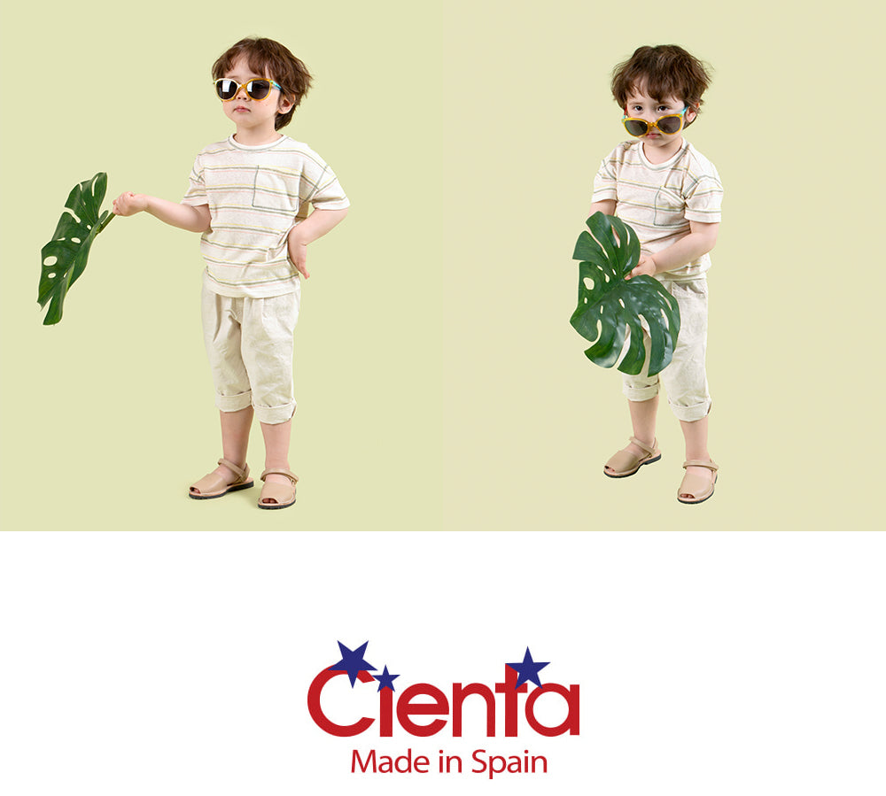 Cienta Kids Menorquina Sandals (Beige)
