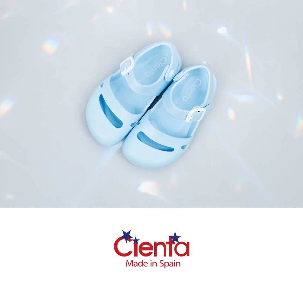 Cienta Zueco Bios Eva Sandals (Light Blue)